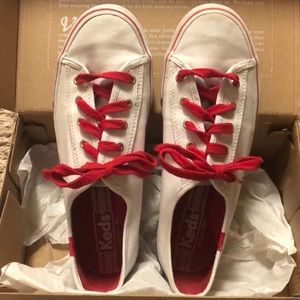 Keds double up white/red